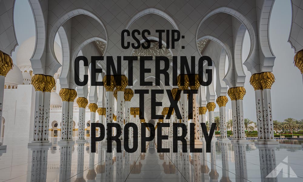 CSS – Centering Text with Loose Tracking