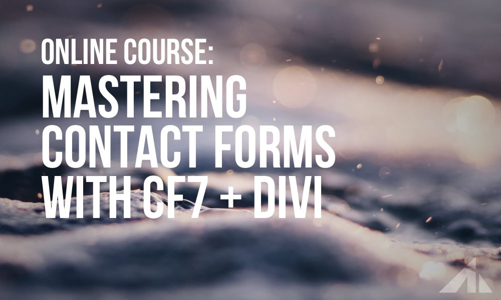 Take control of the contact form